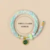 Pulsera de Cuerda Tejida a Mano de Colores Estilo Nuevo, Cinco Vías de la Riqueza, Cuerda Tejida a Mano Estilo Chino, Nudo de Maíz, Regalo de Año Zodiacal