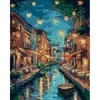 Pintura al Óleo Digital Flor de Cerezo Hecho a Mano DIY Colorear Paisaje Sala de Estar Pintado a Mano Rellenar Pintura Decorativa Venta Caliente ozon Compra Grupal Pintura