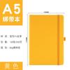 Caderno A5 com Alça Caderno Personalizado com Linhas Horizontais Superfície Dura Capa Dura Caderno de PU Caderno A5 com Elástico com Logo Impresso