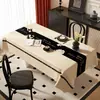 Mantel Retro Nuevo 2026 con un Toque de Lujo Ligero y de Gama Alta, Mantel Rectangular para Mesa de Comedor, Impermeable, Resistente al Aceite y Lavable para Mesa de Café