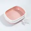 Caixa de Areia para Gatos Atacado em Estoque, Caixa de Areia Oval Semi-Fechada à Prova de Salpicos com Laterais Altas, Pá de Areia para Gatos Grátis, Vaso Sanitário para Gatos com Pá