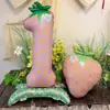 Nuevos Globos Digitales de Base de Fresa de Papel de Aluminio Xiaohongshu para Decoración de Fiesta de Primer Cumpleaños Infantil