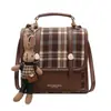Mochila Retro de Cuadros Moda Femenina Diseño de Nicho 2026 Nueva Tendencia Casual Streetwear Mochila Escolar Mochila de Viaje