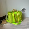 Bolsa de Hombro a Cuadros Morados Retro para Viaje Estilo Coreano Ambiente Bolsa para Gimnasio Bolso de Hombro Único Estudiante Regreso a la Escuela Bolsa de Equipaje para Salir