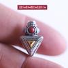 Nova pulseira de contas de Buda de cabeça de cabaça de três vias de liga bicolor de diamante de ponto de prata Xizang pulseira estrela lua bodhi cabeça de Buda de diamante