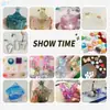 Molde para bolsa de material para traje de bricolaje con pegamento de gota de cristal, equipo de estudiantes, material hecho a mano, caja de almacenamiento de mesa, accesorios
