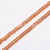 Cuentas de cristal esmeriladas, cuentas galvanizadas, accesorios de joyería, pulsera DIY, linterna translúcida, coloridas cuentas hechas a mano, venta al por mayor