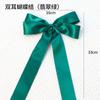 Ramo de flores con lazo binaural de poliéster para Navidad, caja de regalo, cubo para guardar regalos, adornos florales decorativos, venta al por mayor