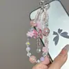 Nuevo Colgante de Lazo Dulce con Perlas, Exquisito, de Alta Gama, Versátil, Moderno, Estilo Único, Exquisita Cadena de Teléfono Móvil de Nicho