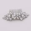 Acessórios de Cabeça para Noivas da Amazon, Grampo de Cabelo com Strass Marquise, Acessório de Cabelo para a Parte de Trás da Cabeça, Pente de Cabelo com Pérolas de Mola, Fabricante de Acessórios de Cabelo