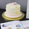 12mm bolo de papel titular redondo ondulado pad papel bolo titular branco bolo inferior titular papelão engrossado bolo inferior titular