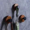 Gancho fuerte sin costuras de nogal negro transfronterizo sin perforaciones para parte trasera de puerta, porche, baño, pared de cocina, gancho para abrigos y sombreros