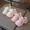 Zapatos Deportivos Transpirables para Niñas Zapatos de Papá 2026 Nuevo Modelo de Otoño Zapatillas Blancas de Malla para Niños Zapatos para Niños