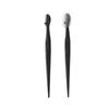 Cuchillo para cejas multifuncional de doble propósito engrosado con tapa cuchillo para cejas de mango recto ribete negro fabricantes de cuchillos para cejas de mango recto venta al por mayor