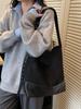 Bolso Retro Casual de Gran Capacidad Bolso Cruzado para Mujer Otoño e Invierno Versátil Simple para Viajes Diarios Bolso de Hombro Tipo Cubo Comercio Exterior Transfronterizo