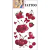 Pegatinas de Tatuaje de Cereza de Dibujos Animados Impermeables Femeninas de Larga Duración Estilo Ins Artificial Pegatinas de Tatuaje de Gama Alta Personalización