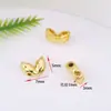 Cor Dourada 18K Preserva Cor Triangulares Irregulares Espaçadores de Prata Contas Soltas Artesanais DIY Pulseira Colar Acessórios para Miçangas