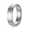 Suministro Europeo y Americano de Abalorios para Aliexpress Anillo de Acero de Titanio Punk Hip-Hop con Números Romanos de 6 mm para Pareja Hombre y Mujer