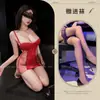 Lingerie Sexy Novo Estilo, Pijama Sexy com Aro, Tentação Transparente, Camisola de Renda Transparente Plissada com Bojo para Mulheres