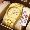 Reloj Oufani Sencillo para Hombre Moda Casual Luminoso Resistente al Agua Cuarzo Calendario Único Negocios Tres Manecillas Transfronterizo