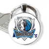 Logo de Equipo de la NBA Lakers Warriors 76ers Time Gem Aleación de Metal Llavero Grabado Colgante de Llave