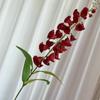 Tela cepillada campanas de viento estilo caballo borracho largo belleza de ventana boda flor artificial cola de fénix orquídea campanas de viento flor boda fila de flores de suelo