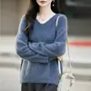 Suéter de punto con forro polar para mujer con cuello suave y cálido, corte ajustado, top básico de capa base en color amarillo pluma
