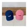 Gorra de Béisbol de Primavera Nueva Estilo Coreano con Estampado de Letras para Niños y Niñas, Protector Solar, Elegante y Versátil