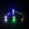 Fornecimento direto da fábrica atacado acessórios de chaveiro de cristal acessórios de base de lâmpada luminosa luzes LED coloridas piscantes