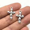 Pendente de cruz de liga de zinco de metal retrô estilo europeu e americano acessórios para joias diy atacado