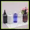 Botella de plástico con boca puntiaguda 150ml tapa puntiaguda botella cuadrada botella para líquidos 150ml botella para aceite esencial tapa puntiaguda botella de inyección de agua