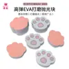 Esponja Garra de Gato Rosa Placa de Polimento para Aquários, Ferramenta Mini para Nail Art, Bloco de Polimento com Lixa Fina, Bastão de Polimento Prata