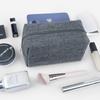 Neceser de Lino Transfronterizo, Bolsa Simple Portátil para Almacenamiento de Cables de Datos de Viaje, Bolso de Mano de Gran Capacidad, Versátil