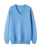 Ropa de punto de cachemira para hombre transfronteriza Otoño e Invierno Suéter de cuello en V Tejido de cachemira Talla grande Holgado Base Exportación Venta al por mayor
