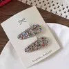 Pinza de Pelo para Niñas con Lentejuelas Brillantes, Forma de Gota de Agua, Pinza para Flequillo Lateral, Accesorio para el Cabello
