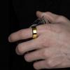 Anillo Liso para Mujer, Moderno y Versátil, 6 mm de Ancho, Anillos de Pareja, Acero Inoxidable, No se Desvanece, Moderno