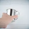 Taza de Acero Inoxidable 304 para Acampar, Taza de Café Portátil para Exteriores, Taza de Agua para Picnic con Asa, Logo Personalizado