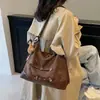 Otoño/Invierno Nuevo Bolso de Pan de Gamuza y Terciopelo de Alta Calidad Retro de Hombro Único Personalidad Creativa Bolso de Hombro Cruzado para el Trabajo