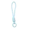 Lanyard para Teléfono de Poliéster con Patrón Estilo Coreano, Cuerda Colorida, Kit de Materiales para Accesorio de Cadena de Teléfono Hecho a Mano