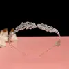 Diadema de Hoja con Pedrería de Hada Paquete de Cabello Mori Súper Inmortal Cara Diadema Pequeña Versátil para Salir Pasador de Pelo Simple