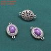 Anillo Doble de Plata de Ley S925 con Cera de Abejas, Ágata Roja del Sur y Lapislázuli Anillo Doble Accesorios, Materiales Hechos a Mano DIY Doble Oreja Vintage