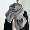 Cachecol de Xadrez para Mulheres Estilo Coreano Moda Outono e Inverno Versátil Imitação de Caxemira Espessado Quente Xale Dupla Face Cachecol de Estudante para Homens