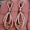 Brincos Elegantes Exagerados Multicamadas de Gota d'Água Grande Redondos com Padrão de Diamante Branco para Mulheres, Versátil e Versátil, Moda Europeia e Americana do Aliexpress