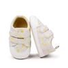 Zapatos para bebé y niño pequeño de primavera y otoño de 0 a 12 meses, con flor, suela blanda, antideslizantes, zapatos para bebé al por mayor BYQ3242