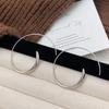 Pendientes de Aro Metalensin Explosiones Estilo Coreano para Mujer Viento Frío Exagerados Versátiles Elegantes Círculo Grande Pendientes Pendientes de Celebridad de Internet