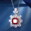 Outono e Inverno Novo Joias Huabi Diamante de Alto Carbono Corte Flor de Gelo Cobre Inlaid Quadrado Princesa Conjunto de Alta Moda 10*10