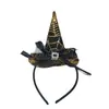 Accesorios de Fiesta de Disfraces del Festival de Fantasmas de Halloween Aro de Cabeza de Calabaza Araña Murciélago Calavera Sombrero de Bruja Aro para el Cabello Hebilla para la Cabeza