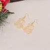 Brincos de Celebração de Ano Novo de Produto Novo Transfronteiriço com Recorte Dourado Número 2026 Brincos Criativos de Moda Simples de Estrela