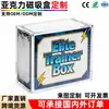 Caja de exhibición magnética acrílica personalizada, caja de almacenamiento para tarjetas de juego resistente a los rayos UV, caja de exhibición de entrenador élite