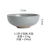 Cuenco de arroz de cerámica gruesa transfronterizo servicio de mesa japonés de alta gama juego de mesa cuenco de arroz y sopa para el hogar cuenco para condimentos postre cuenco de cerámica comercial